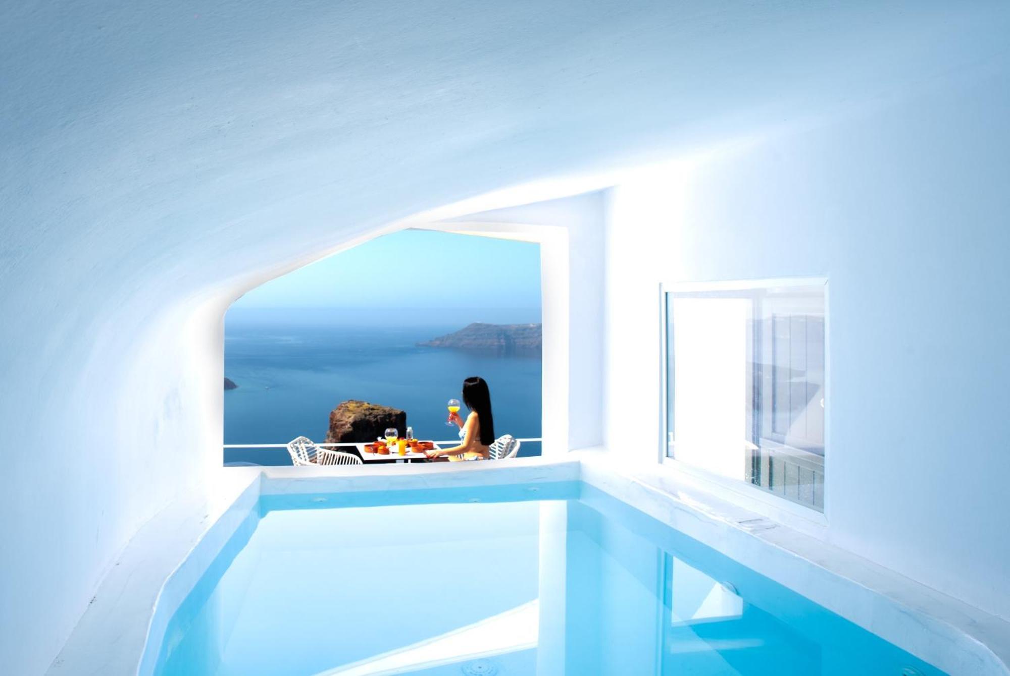 Heavens Edge Hotell Imerovigli  Exteriör bild